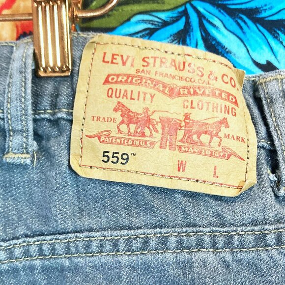 MEN'S LEVIS PANTS 559 ™ RELAXED STRAIGHT FIT MENS SIZE 44X30 GREY JEAN PANTS - Picture 3 of 3